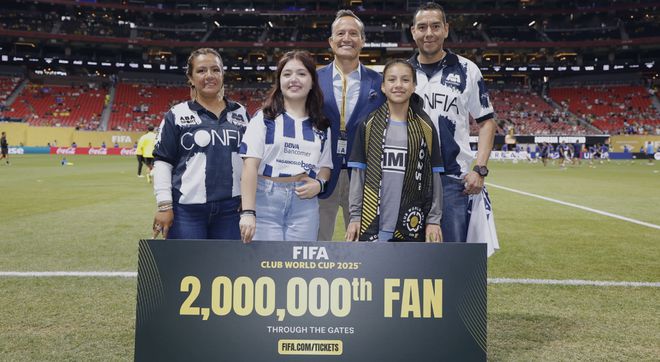 幸運降臨！FIFA贈票世俱杯，贈四張門票給第200萬位觀眾。